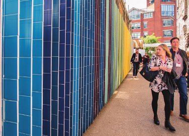 Johnson Tiles unveils wall of colour