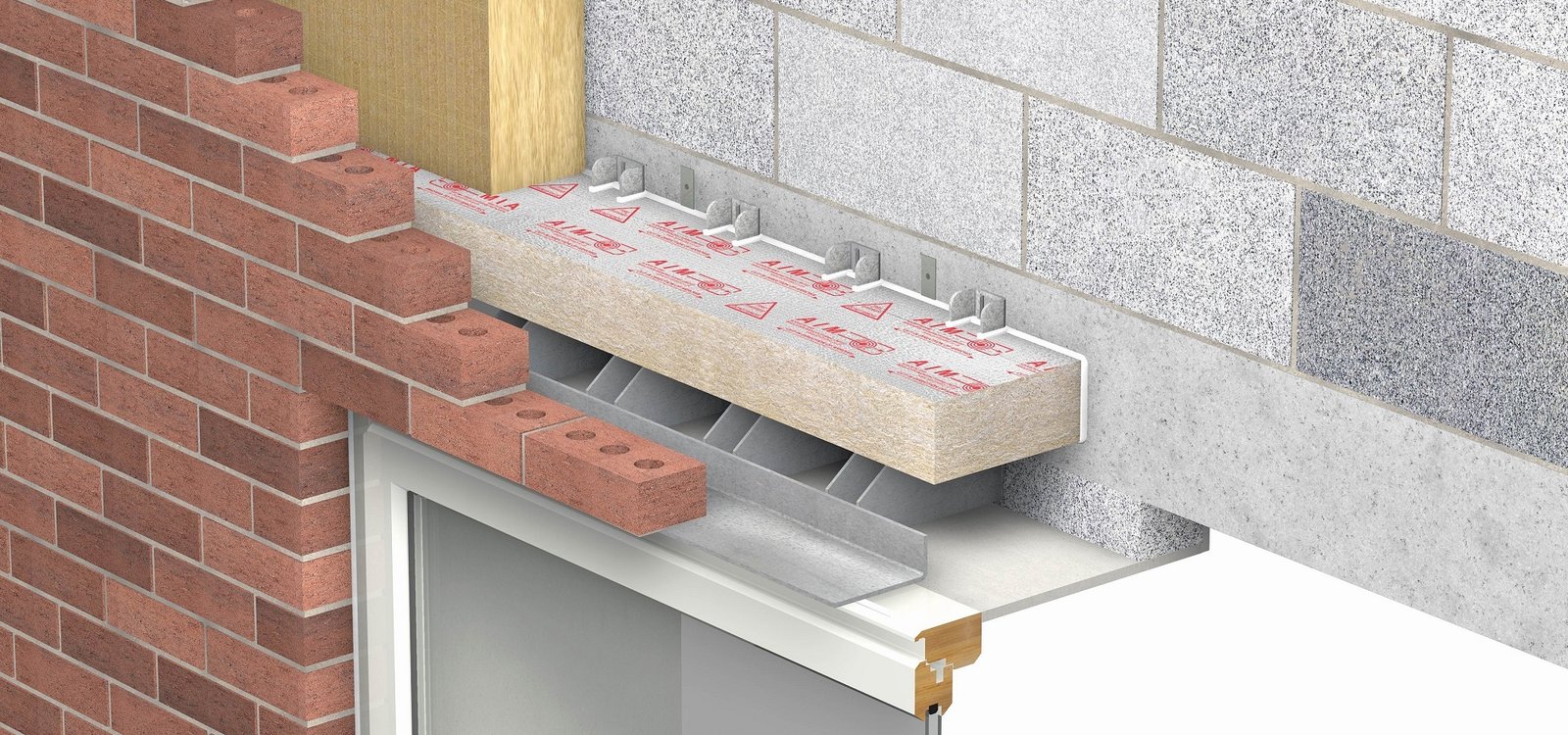 AIM Wall Cavity Barrier (Red Edition) - Masonry1 Support