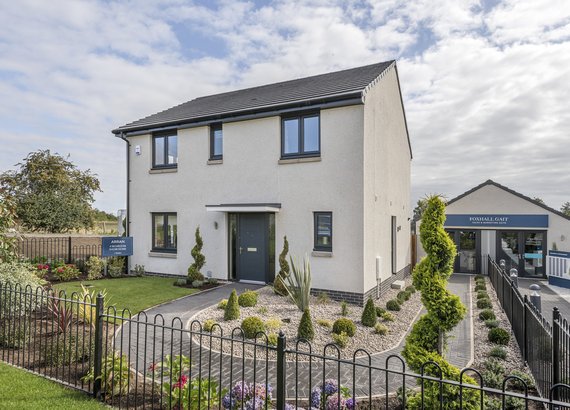 Foxhall Gait Arran show home exterior