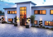 Sustainable monocouche render for country home new build