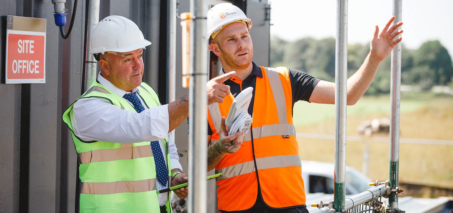 luke on site with engineer
